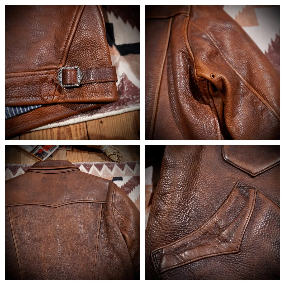 1930s MENDOZA Western Leather Jacket