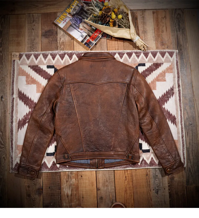 1930s MENDOZA Western Leather Jacket