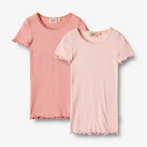 2 Rib T-Shirt S/S Katie - rosette ballet