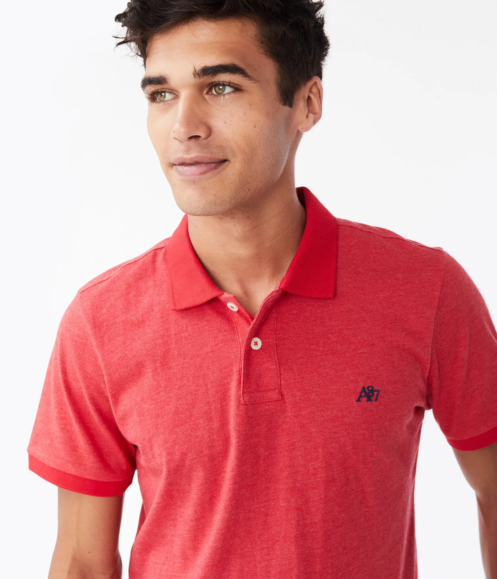 Aeropostale A87 Logo Jersey Polo