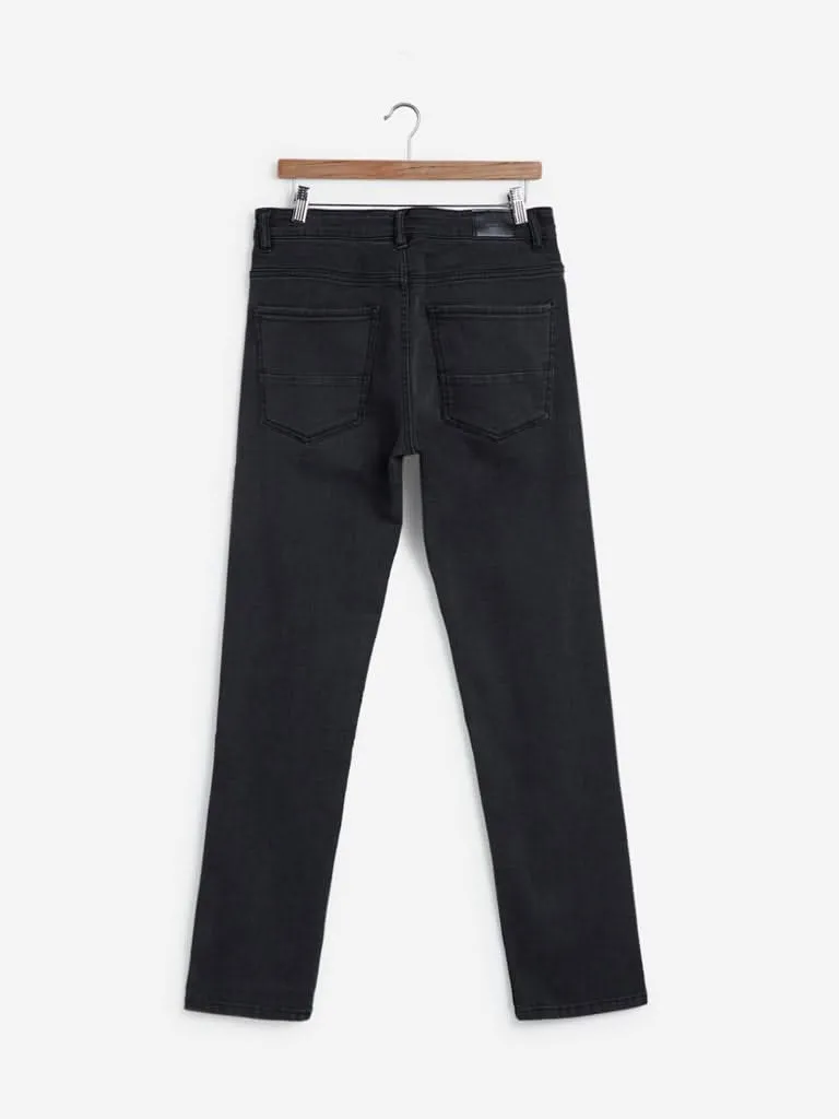 Ascot Dark Grey Relaxed Fit Jeans