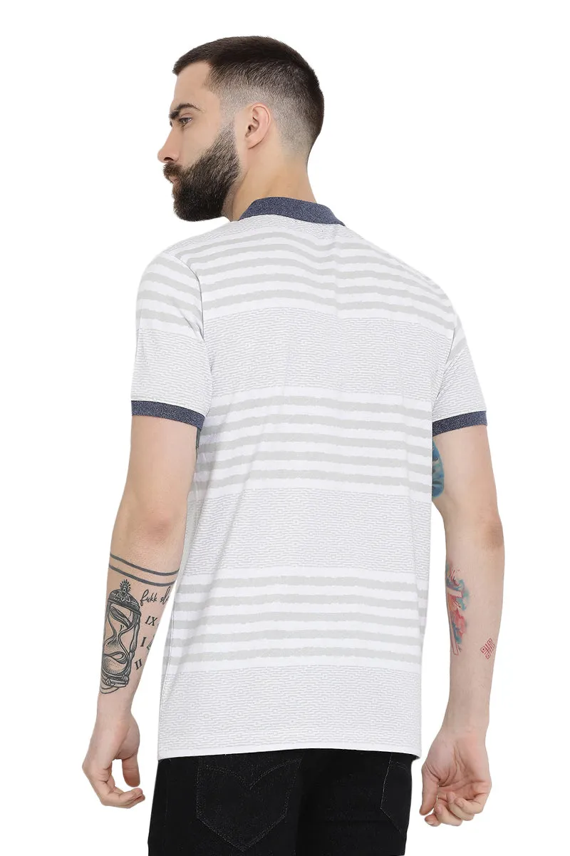 Axmann casual Striped Polo T-Shirt