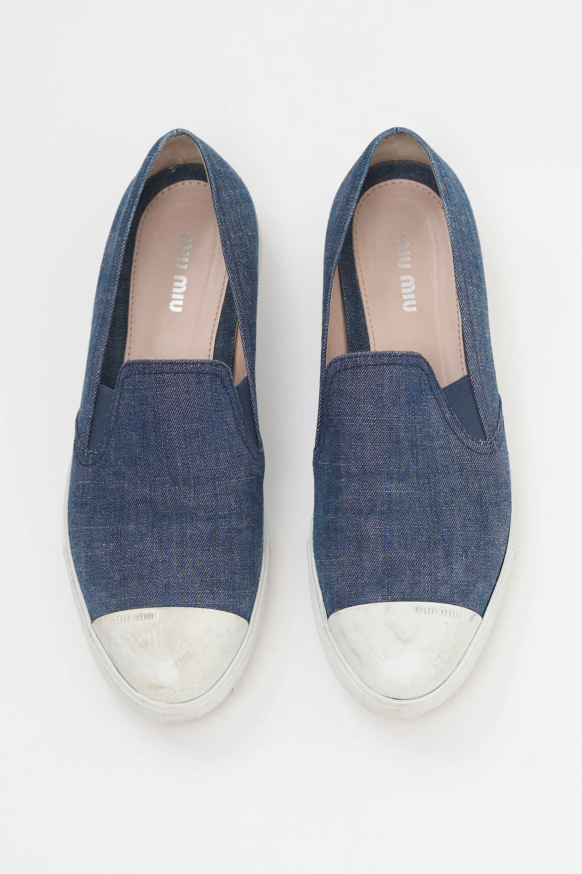 Blue Denim Slip On Sneaker