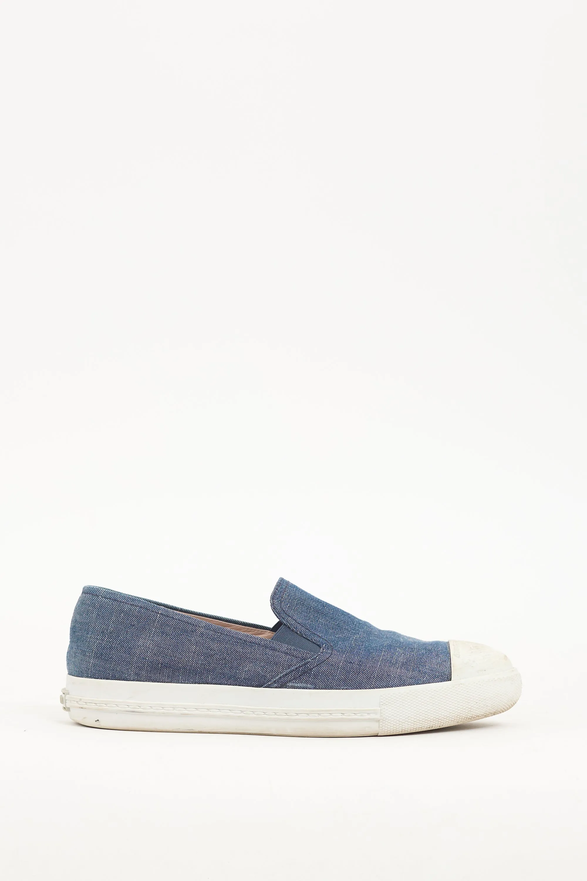 Blue Denim Slip On Sneaker