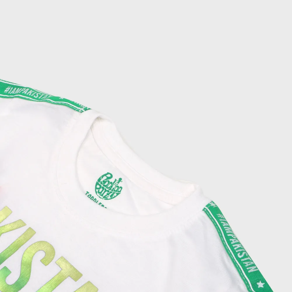 Boys T-Shirt Pakistan - B.White