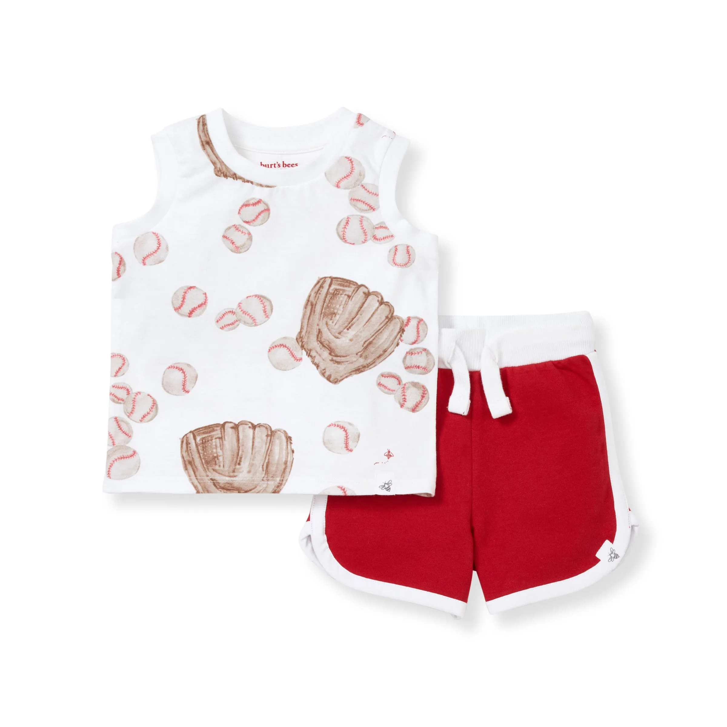 Burt's Bees Organic Play Ball Cotton Tank & Short Set