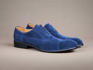 Cap Toe Suede Lace-up Shoe