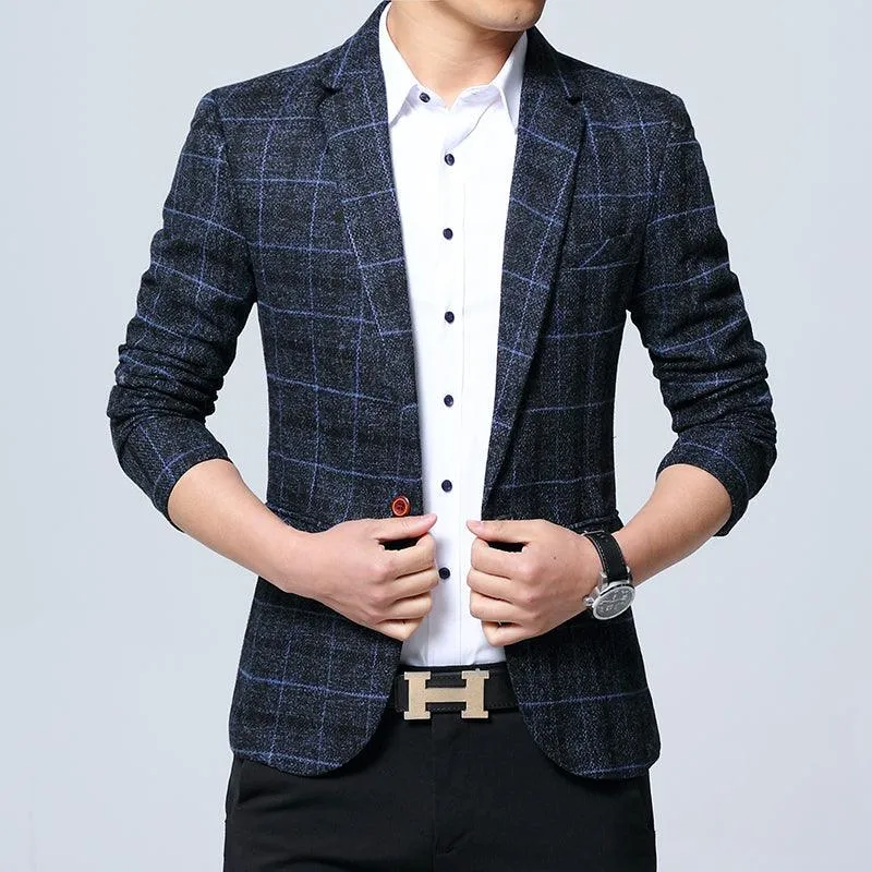 Casual and Stylish Slim Fit Men's Blazer - Style 2022