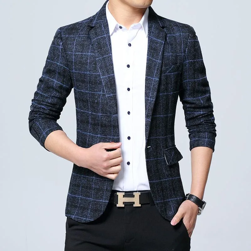 Casual and Stylish Slim Fit Men's Blazer - Style 2022