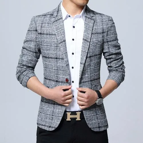 Casual and Stylish Slim Fit Men's Blazer - Style 2022