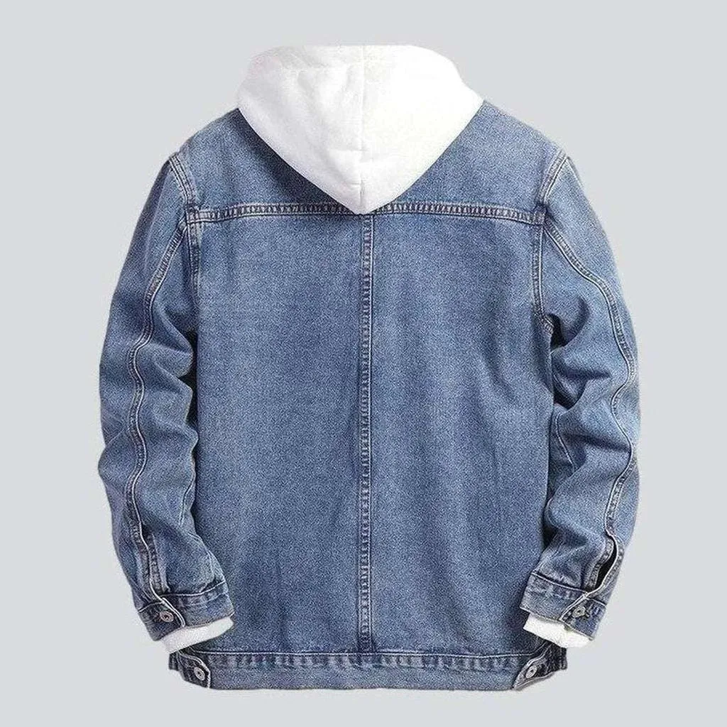 Casual regular men's denim jacket