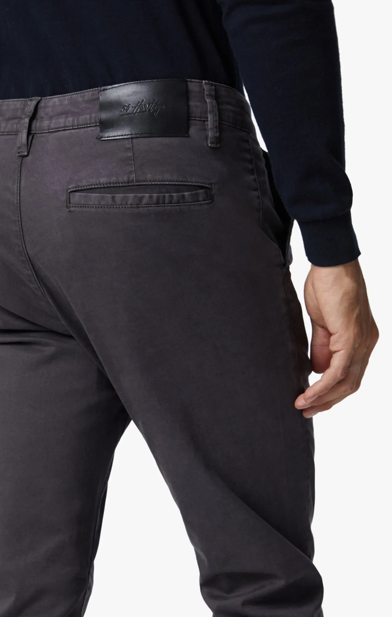 Charisma Relaxed Straight Chino In Anthracite Twill