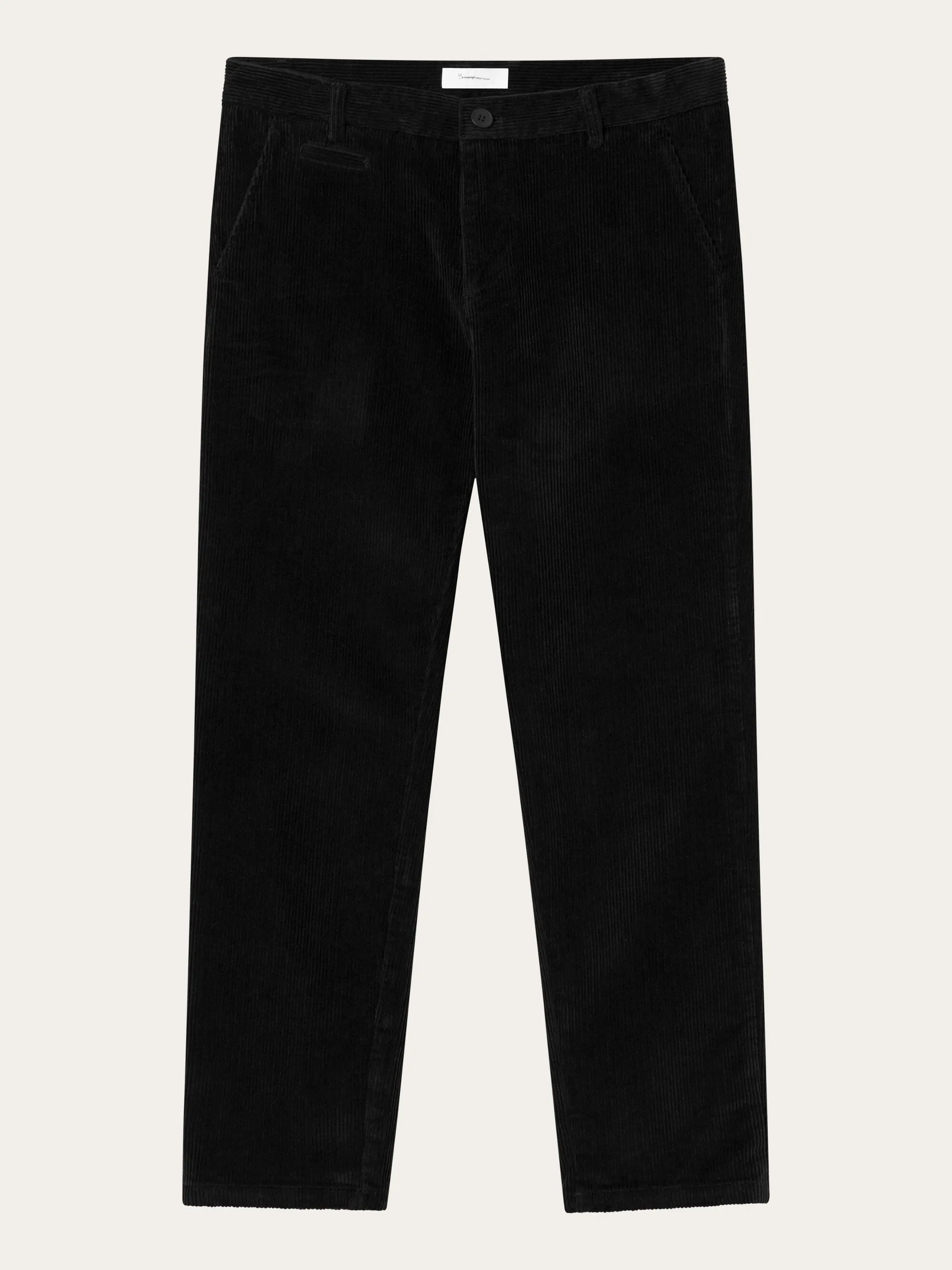 CHUCK regular 8-wales corduroy chino pants - Black Jet