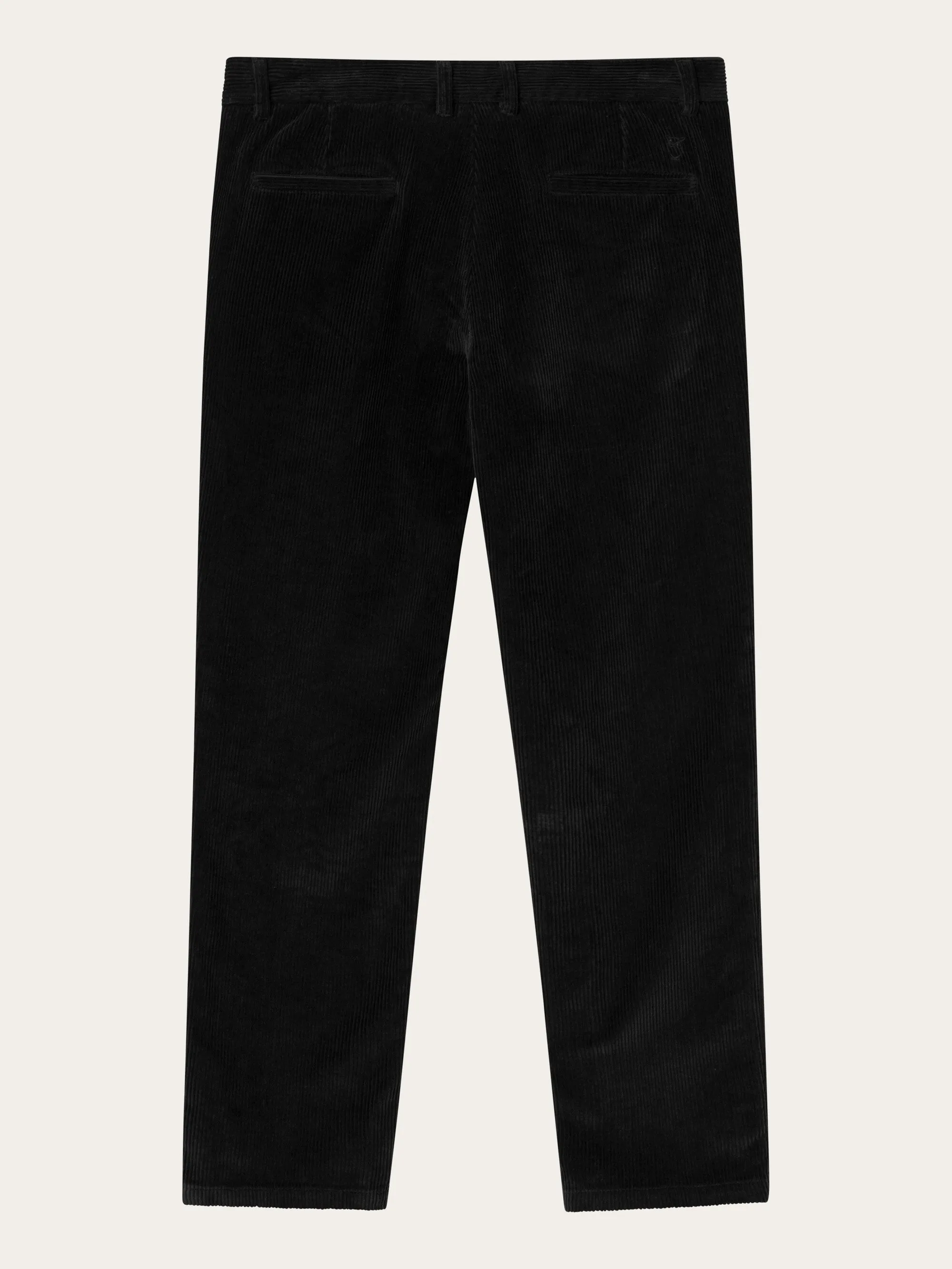 CHUCK regular 8-wales corduroy chino pants - Black Jet