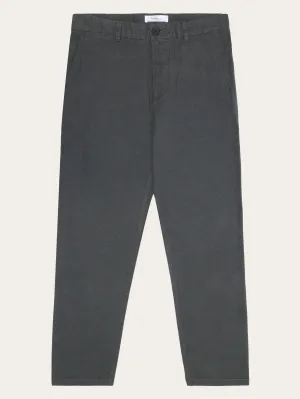 CHUCK regular flannel chino pants - Gray Pinstripe