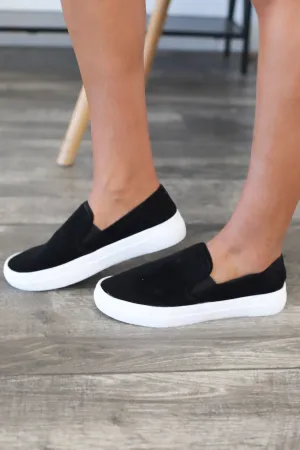 Coco Slip On Sneakers: Black