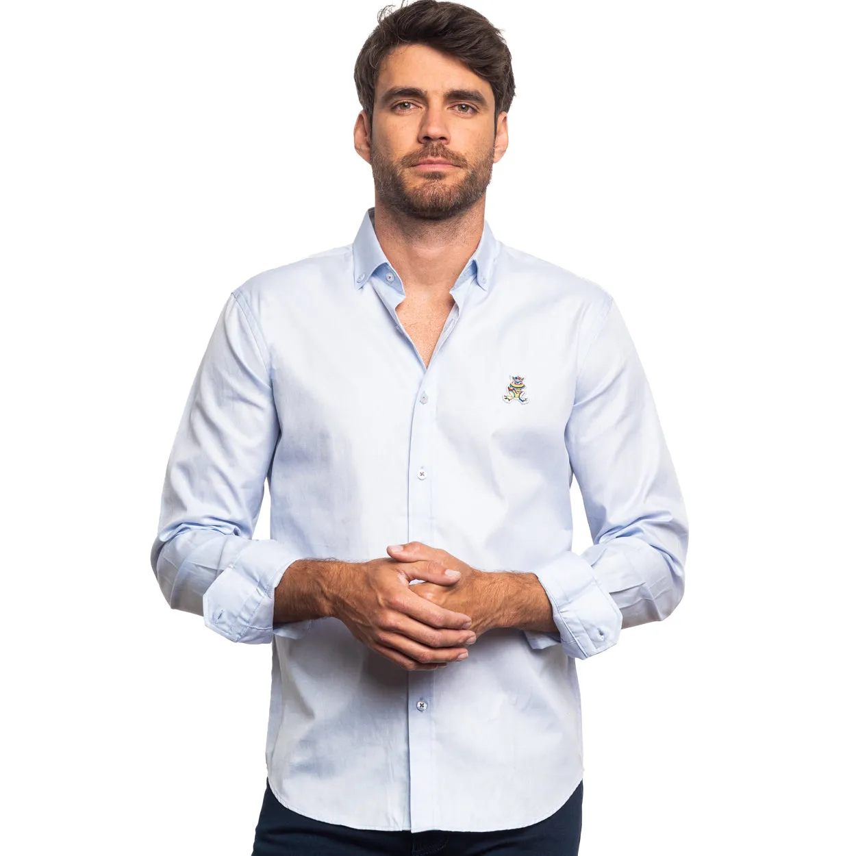 Colores Edition Oxford FROG Shirt - Blue