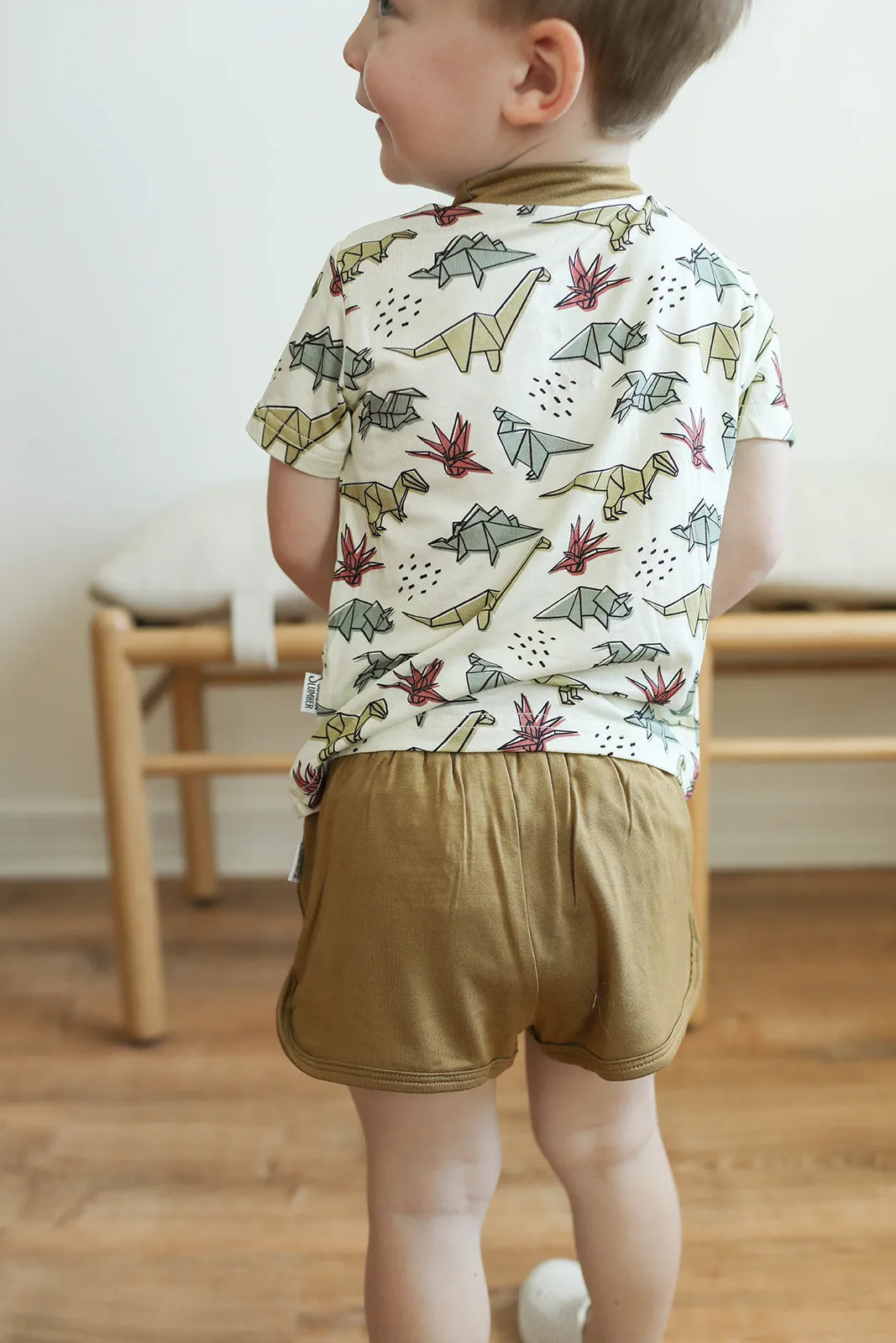 Dino Bamboo Varsity Short Set - T-shirt & Shorts