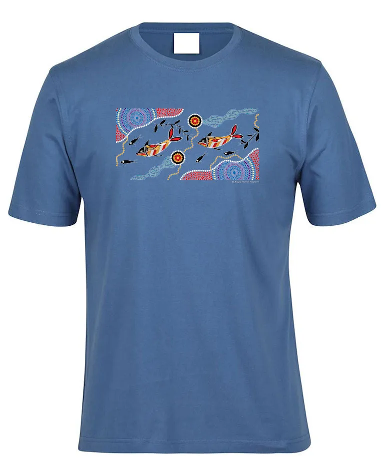 Dolphin Journey Adults T-Shirt by Wayne Thomas Maynard (Various Colours)