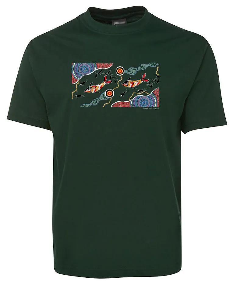 Dolphin Journey Adults T-Shirt by Wayne Thomas Maynard (Various Colours)