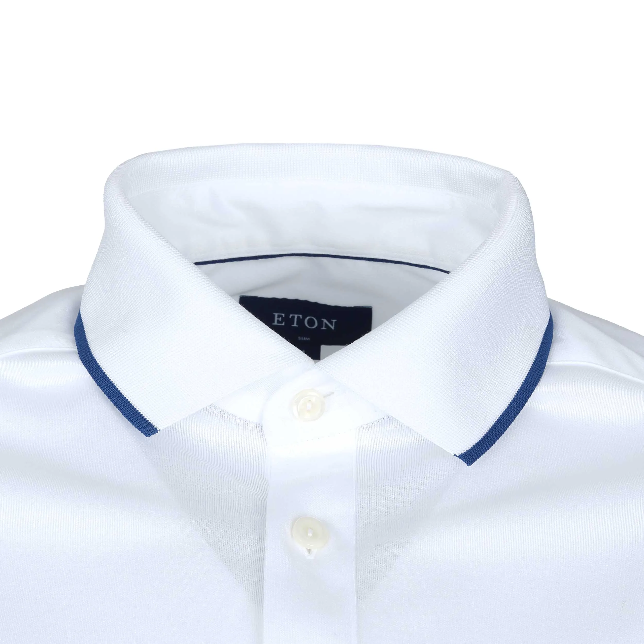 Eton Filo Di Scozia Polo Shirt in White