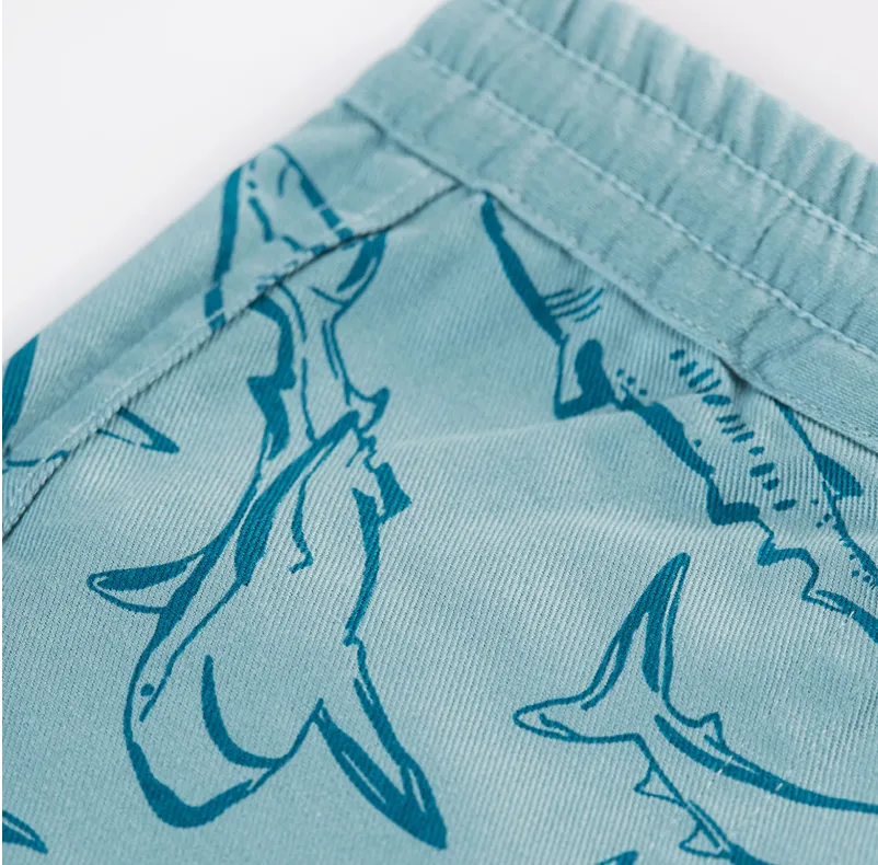 Frugi Rocky Reversible Shorts - Stingray / Jawsome