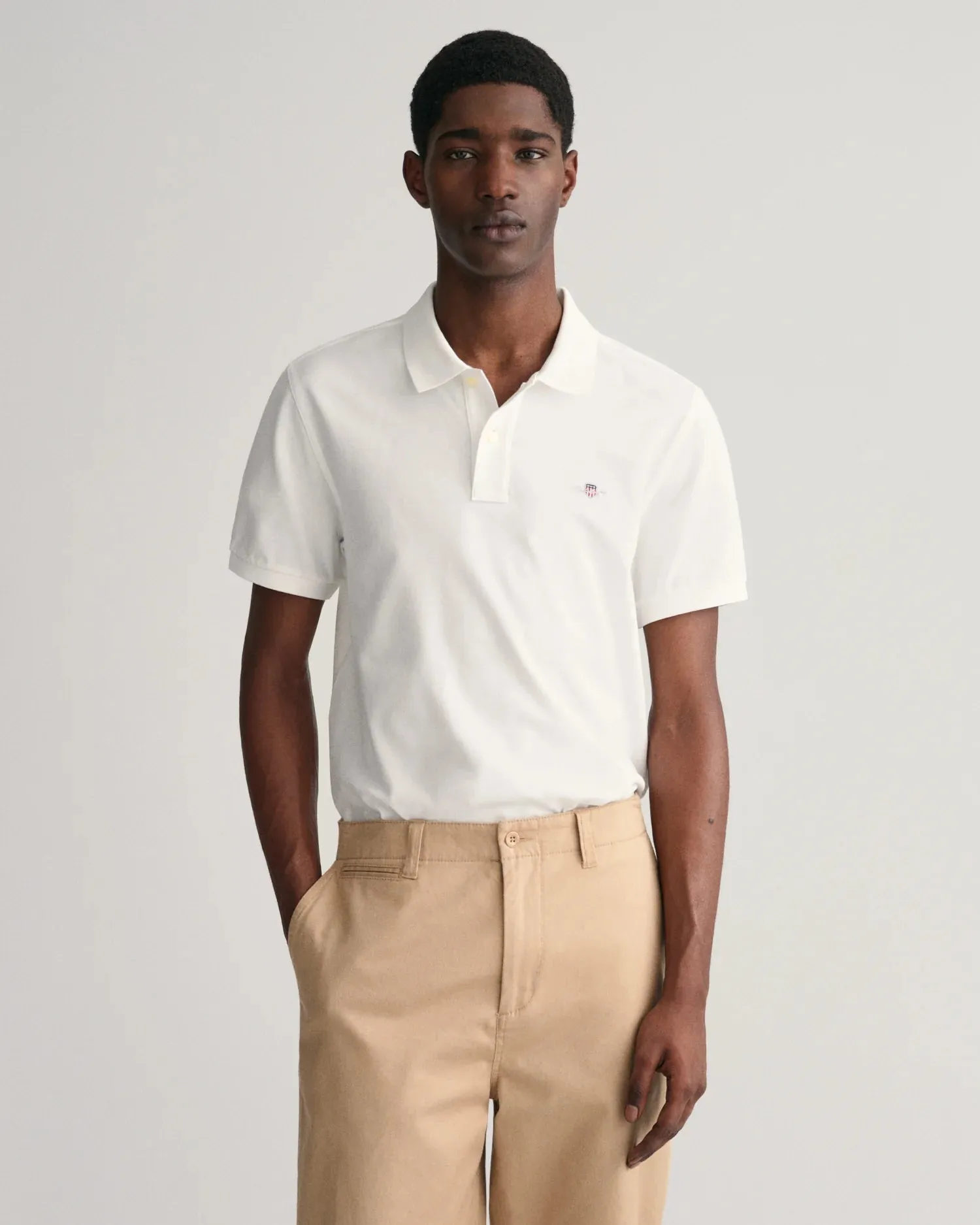 GANT - Shield Pique Polo - White