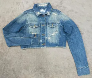 HE215 Classic Y2K Ladies Denim Jacket - 8 Pcs