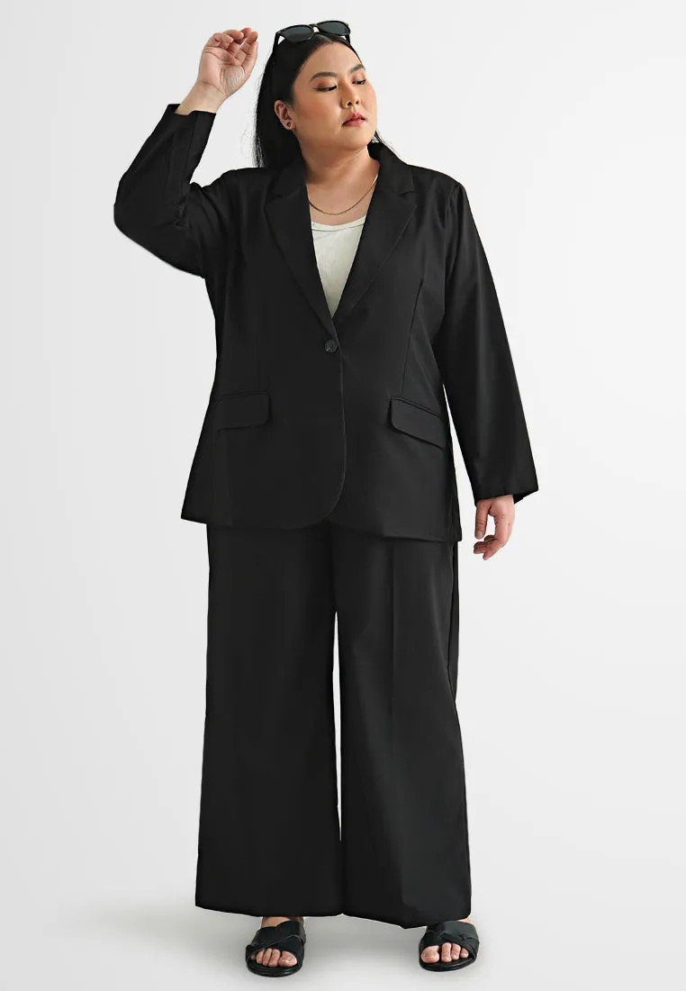 Irma Tailored Straight Wide Leg Pants