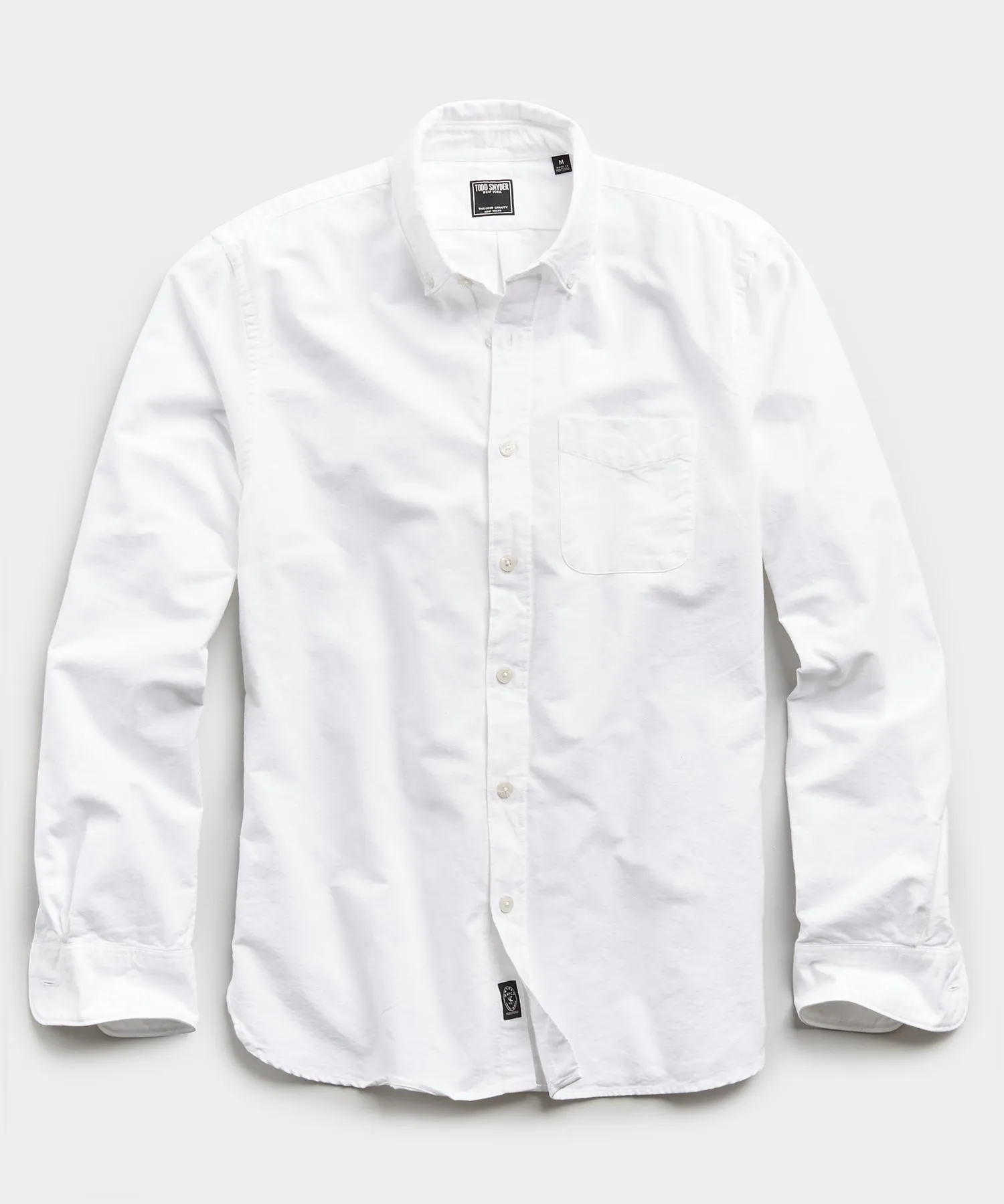 Japanese Selvedge Oxford Button Down Shirt in White