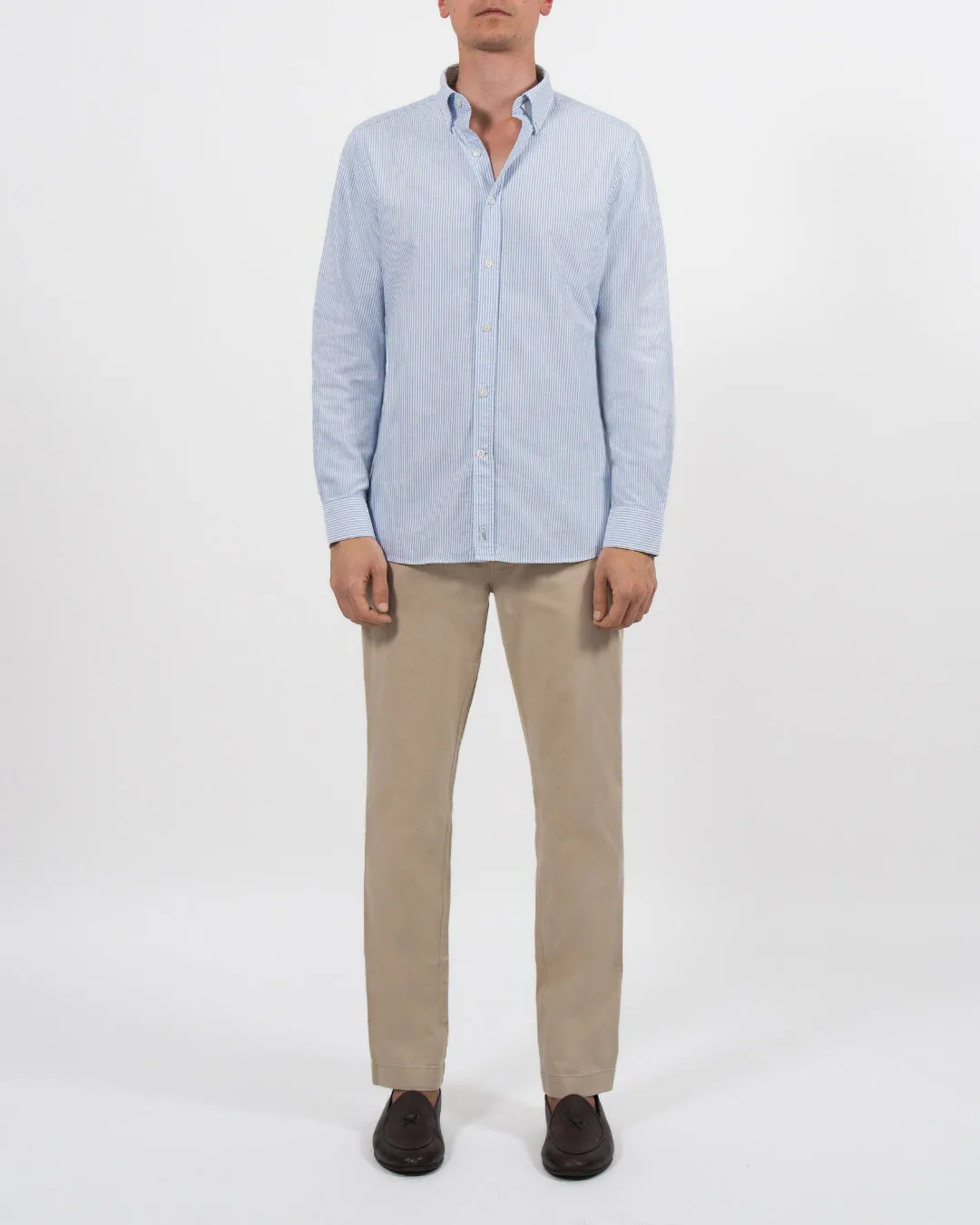 'Le Stripe' Blue Oxford Shirt