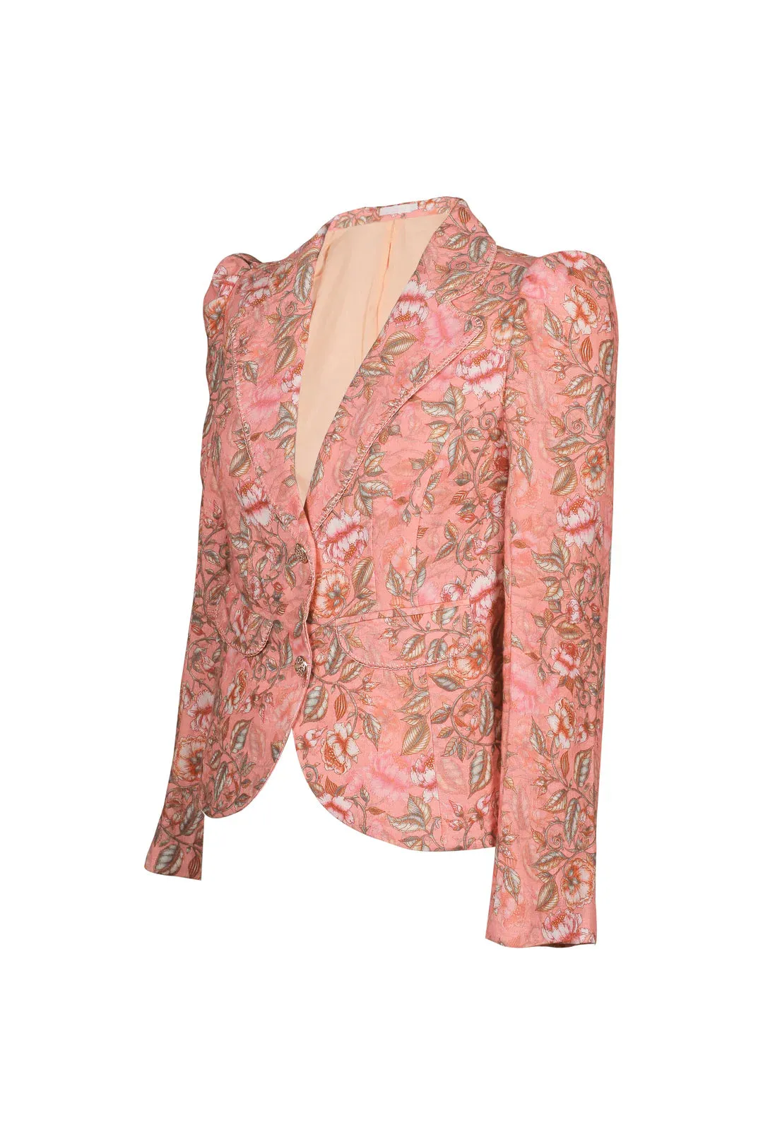 Lulu Zagame Tailored Blazer Pink Vine