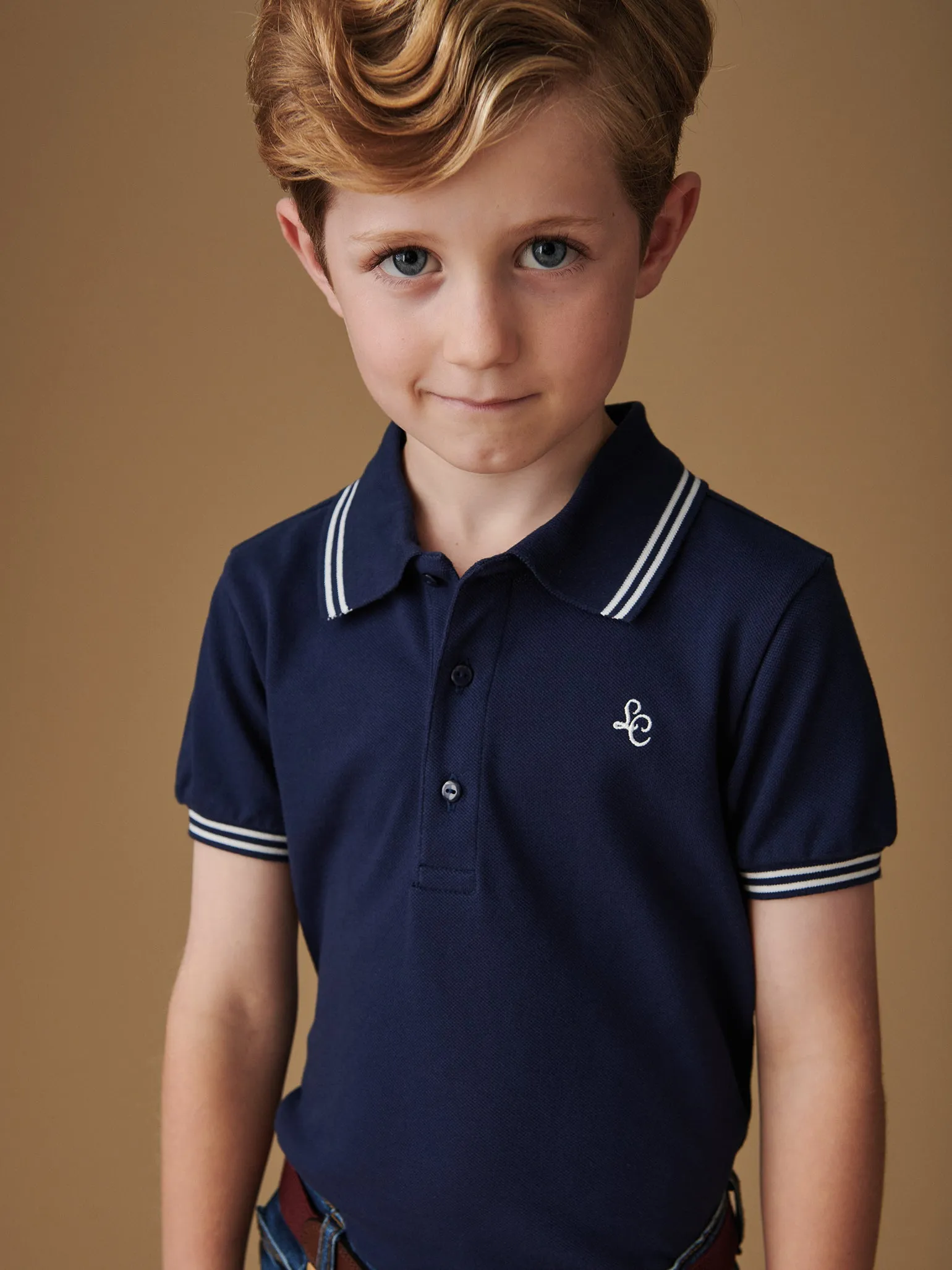 Navy Rocco Boy Polo Shirt