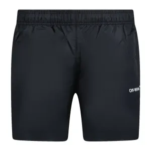 OFF-WHITE  ARROW DESIGN SWIM SHORTS BLACK