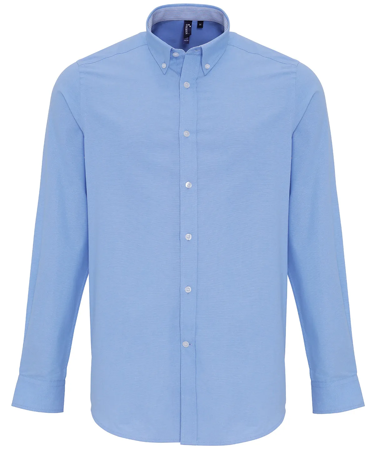 Oxford Blue - Cotton-rich Oxford stripes shirt