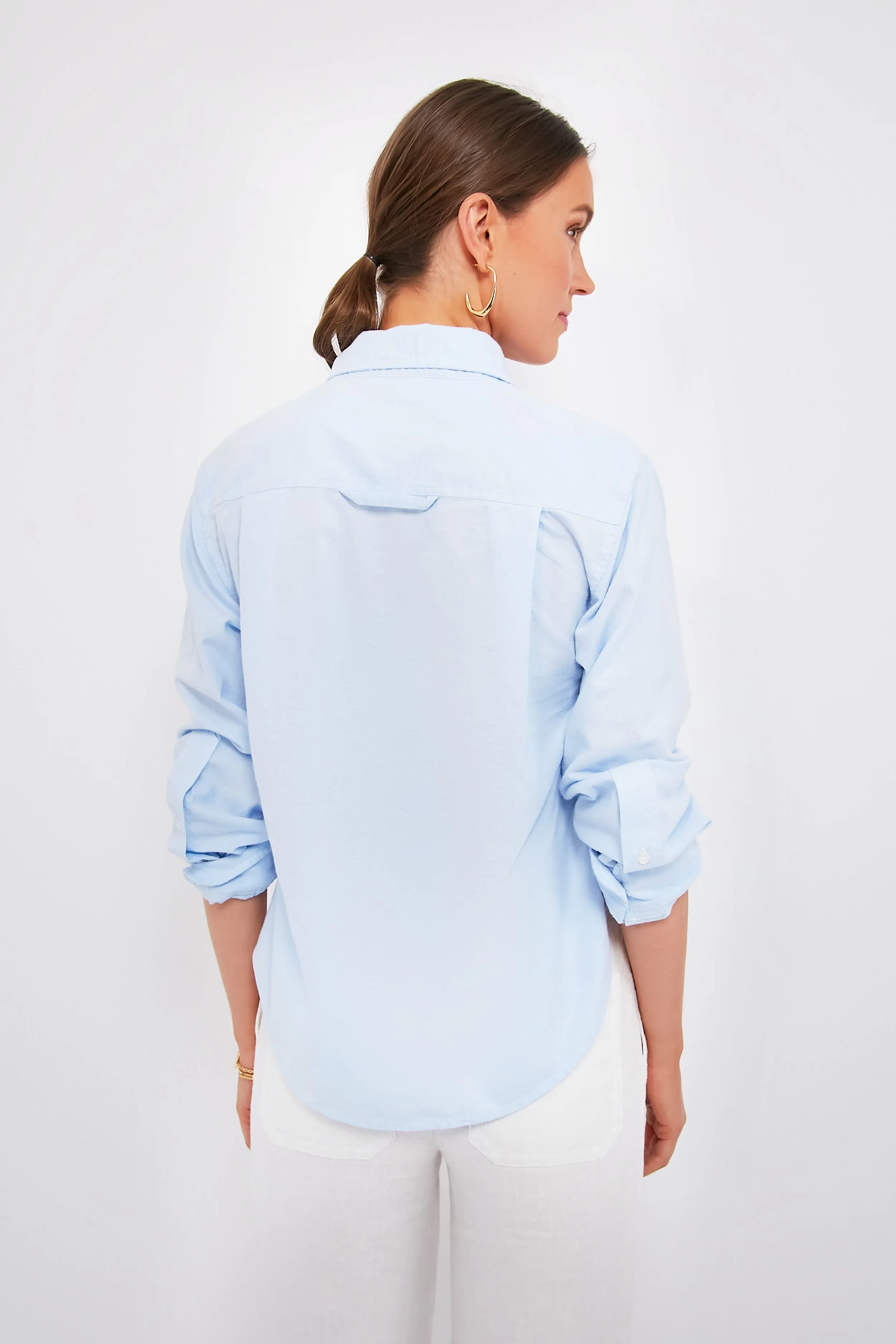 Oxford Blue Kayla Shrunken Shirt