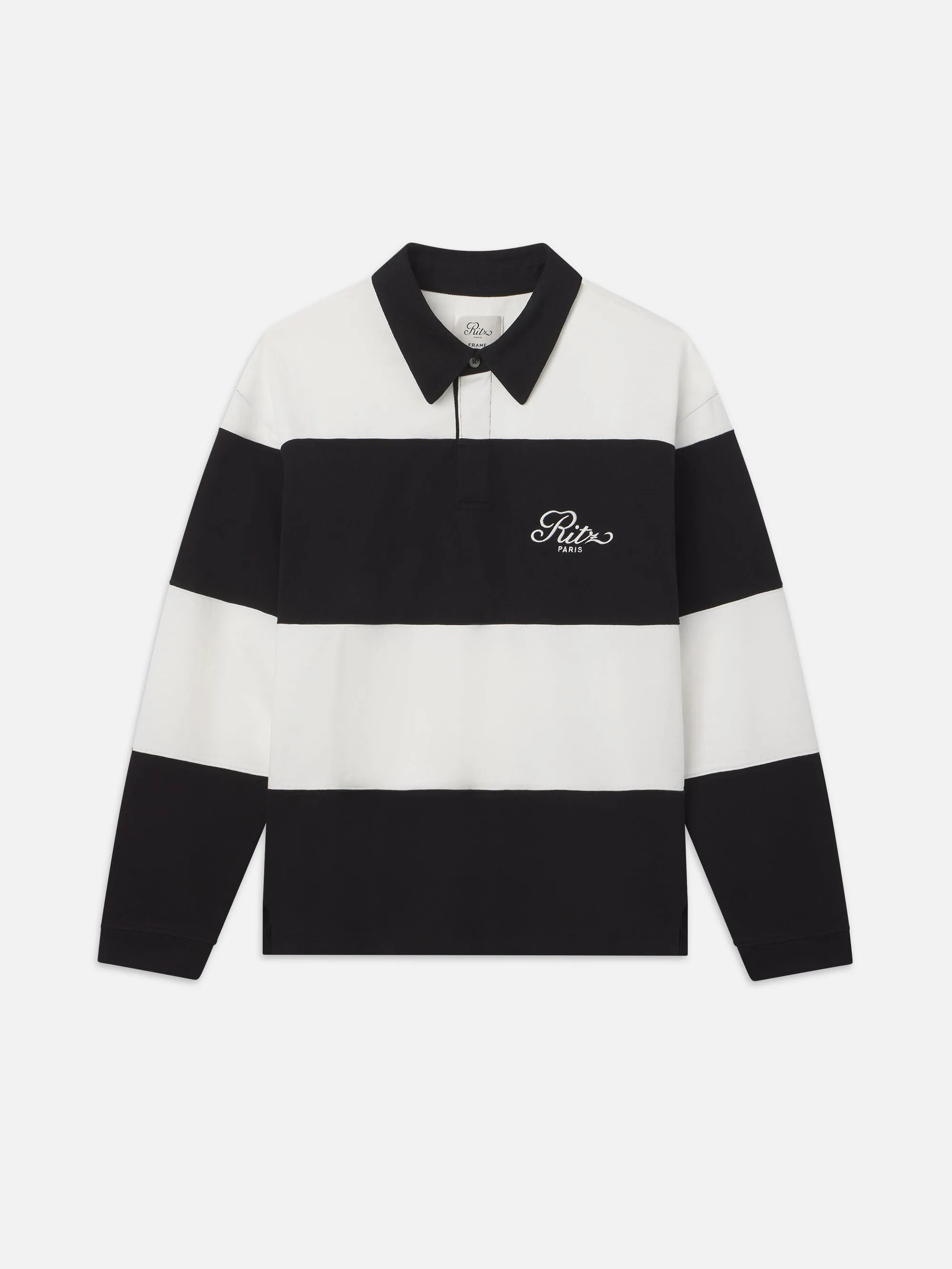 Ritz Rugby Polo Shirt -- Cream/Black