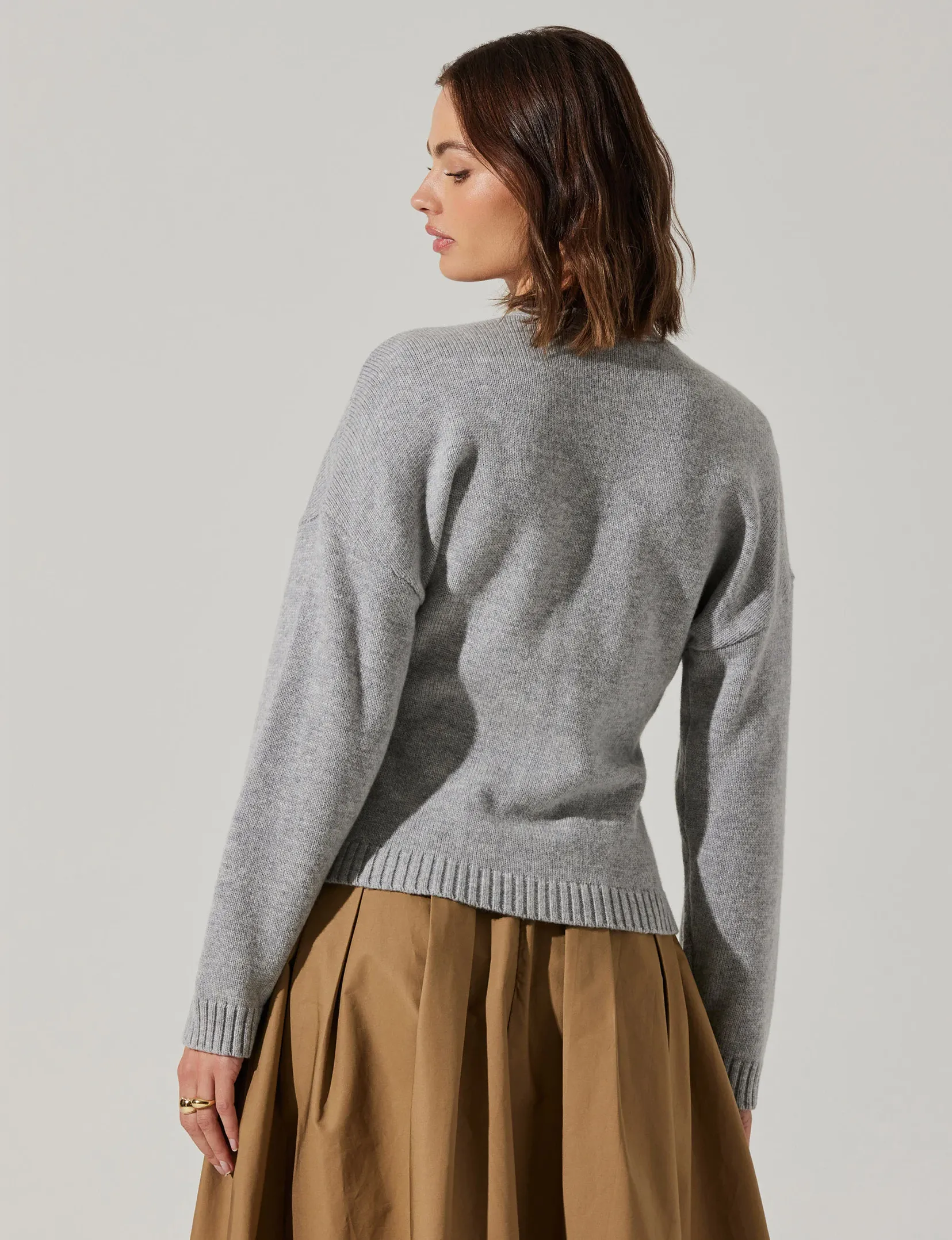 Saffi Sweater, Heather Grey