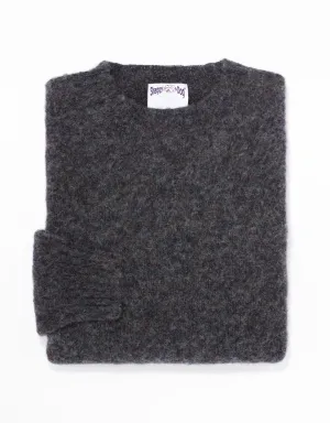 SHAGGY DOG SWEATER CHARCOAL MIX - TRIM FIT