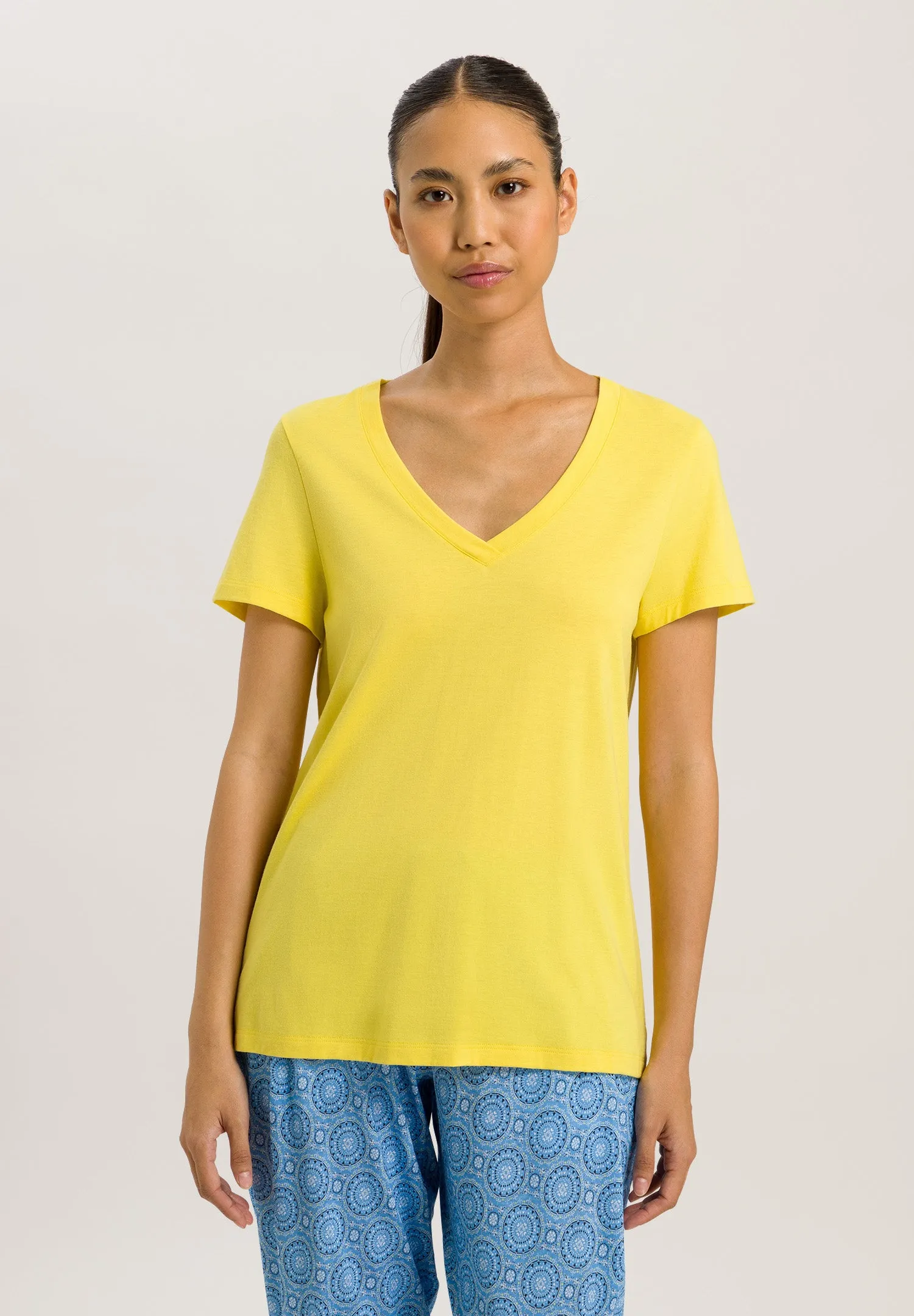 Sleep And Lounge V-Neck T-Shirt | Limelight 77876-2249