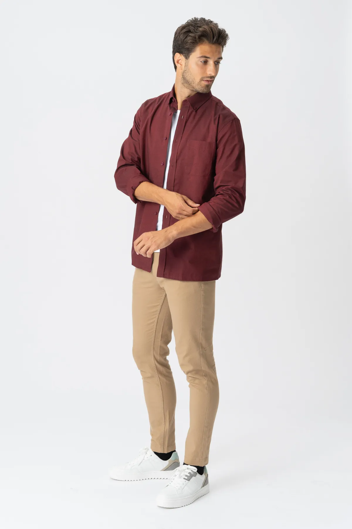 The Original Performance Oxford Shirt - Bordeaux