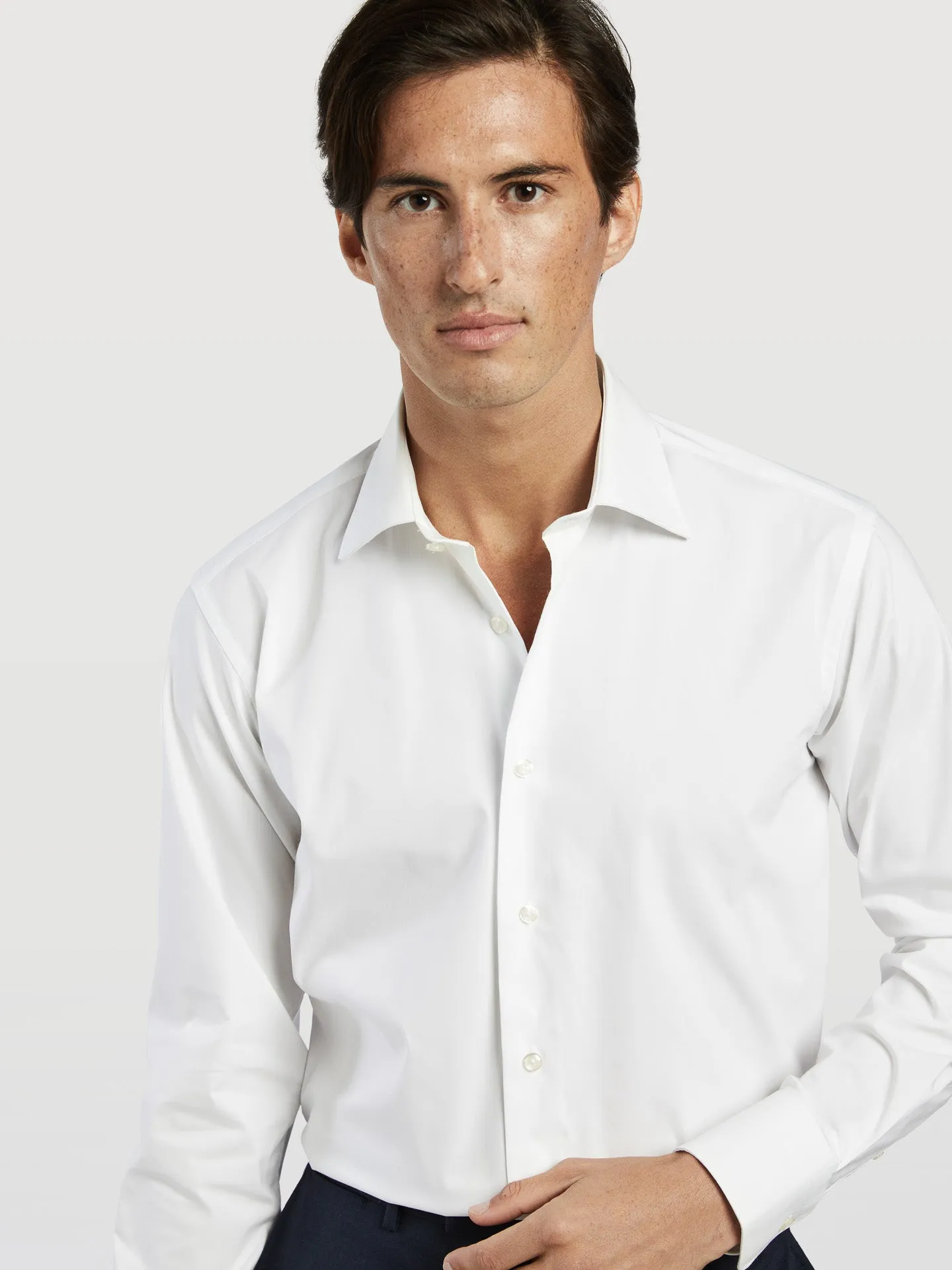 Timeless essential slim fit k-easy plain poplin shirt