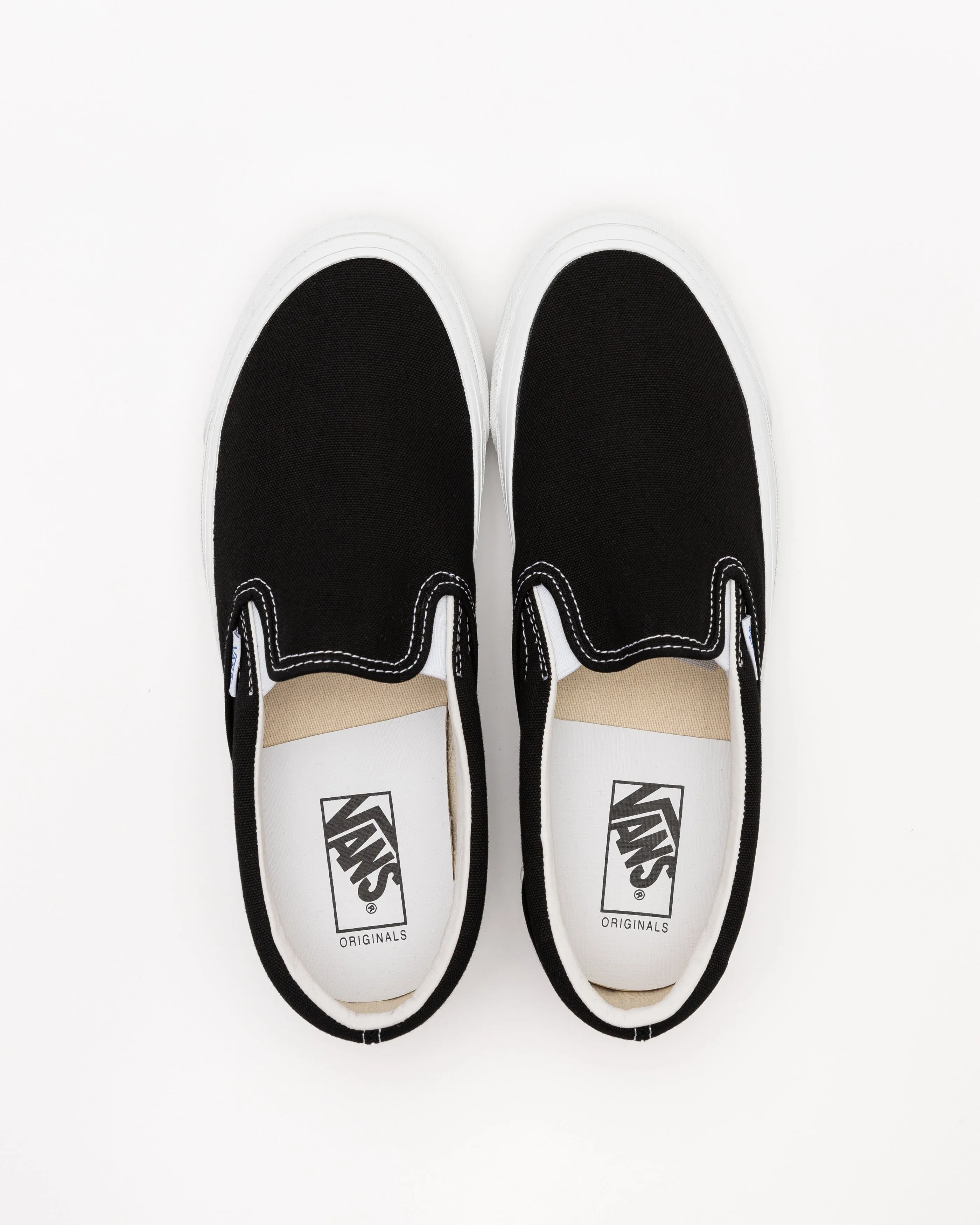 UA OG Classic Slip-On Sneakers in Black/White