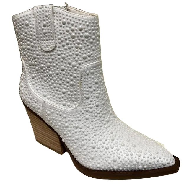 VERY G Kady Pearl Bootie - White