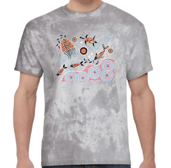 Water Dreaming Colour Blast T-Shirt by Wayne Thomas Maynard (Various Colours)