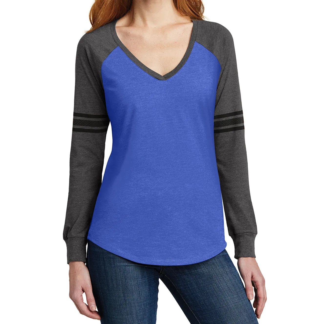 Women's Game Long Sleeve V-Neck Tee