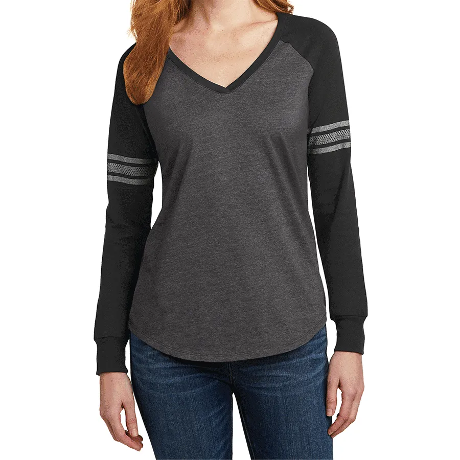 Women's Game Long Sleeve V-Neck Tee