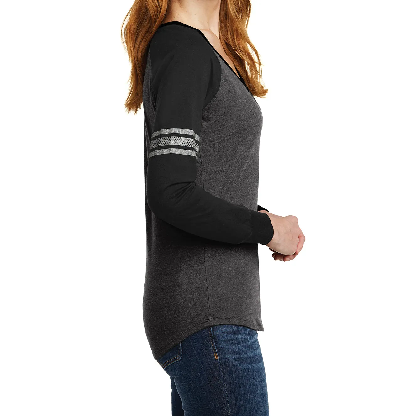 Women's Game Long Sleeve V-Neck Tee