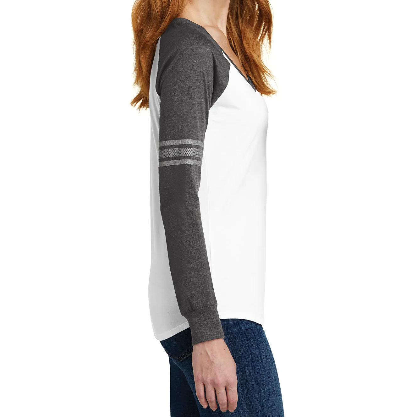 Women's Game Long Sleeve V-Neck Tee