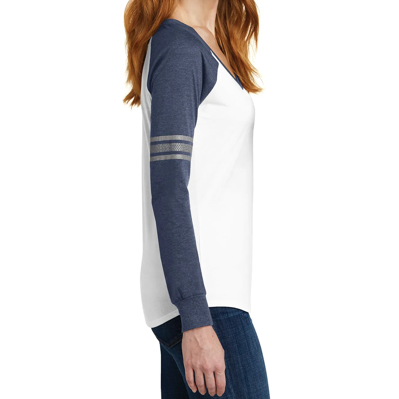 Women's Game Long Sleeve V-Neck Tee